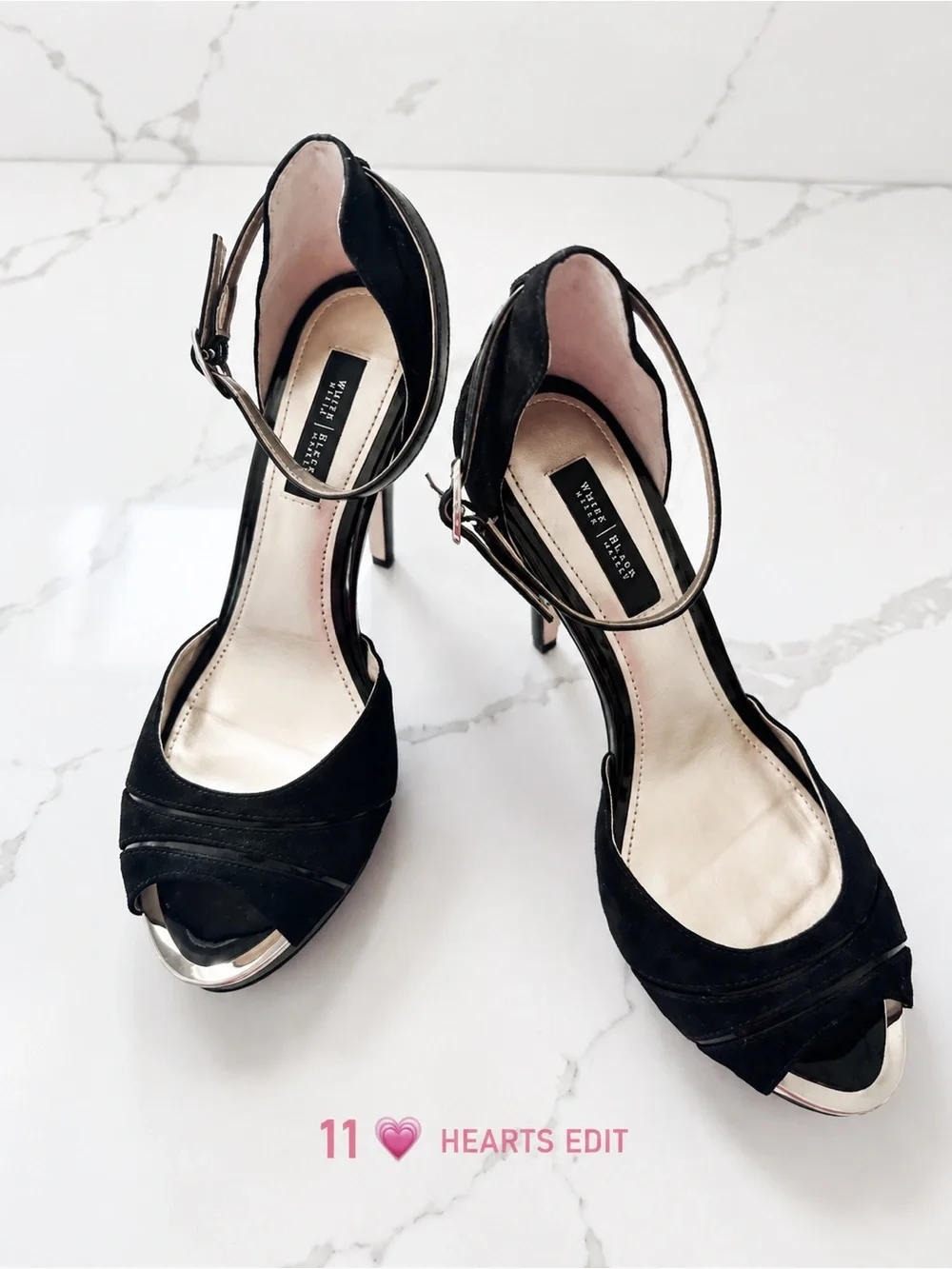 White House Black Market Viviana Black Size 8 Heels - Picture 4 of 10